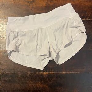 Lululemon Speed-Up Shorts in Black/Grey Size 2